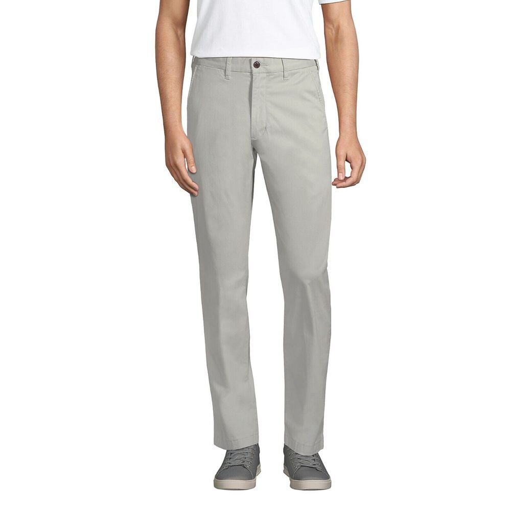 Lands' End Men's Traditional Fit Stretch Knockabout Chino Pants Soft Putty Sz 35